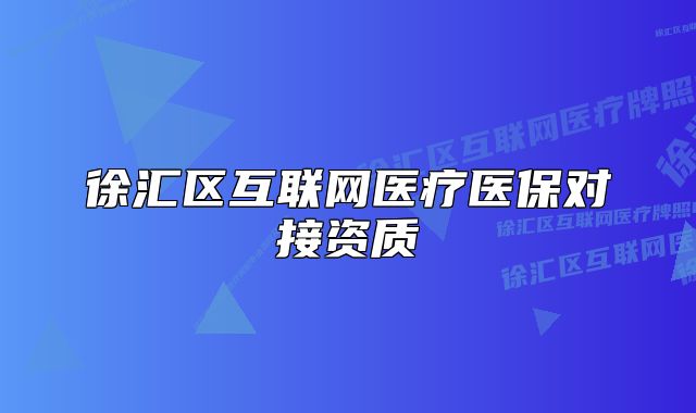 徐匯區(qū)互聯(lián)網(wǎng)醫(yī)療醫(yī)保對接資質(zhì)