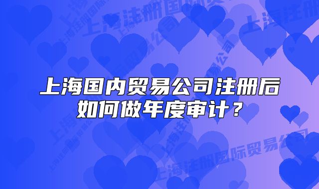 上海國(guó)內(nèi)貿(mào)易公司注冊(cè)后如何做年度審計(jì)？