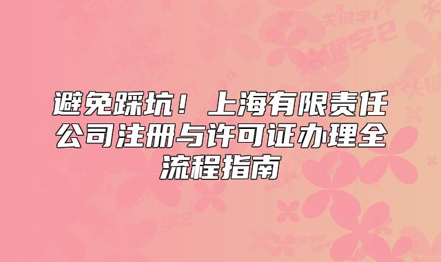 避免踩坑！上海有限責(zé)任公司注冊(cè)與許可證辦理全流程指南