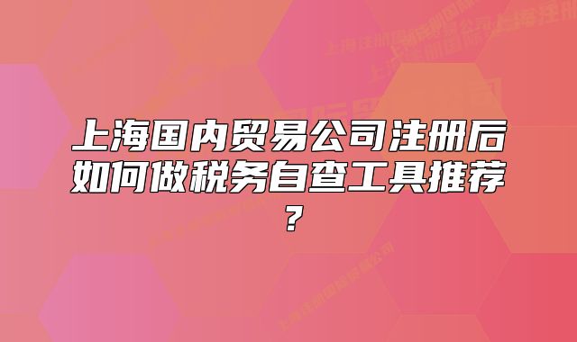 上海國內(nèi)貿(mào)易公司注冊(cè)后如何做稅務(wù)自查工具推薦？