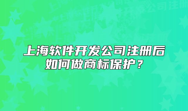 上海軟件開(kāi)發(fā)公司注冊(cè)后如何做商標(biāo)保護(hù)？