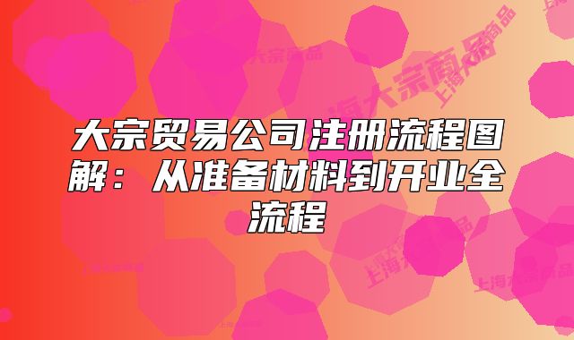 大宗貿(mào)易公司注冊流程圖解：從準(zhǔn)備材料到開業(yè)全流程