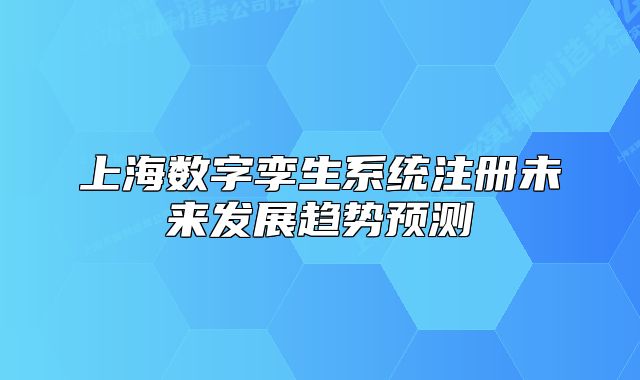 上海數(shù)字孿生系統(tǒng)注冊(cè)未來發(fā)展趨勢(shì)預(yù)測(cè)