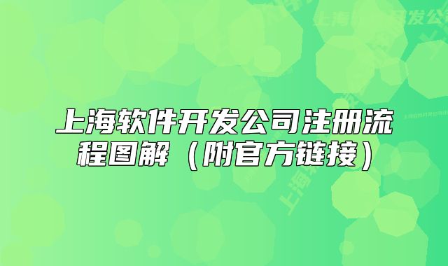 上海軟件開發(fā)公司注冊(cè)流程圖解（附官方鏈接）