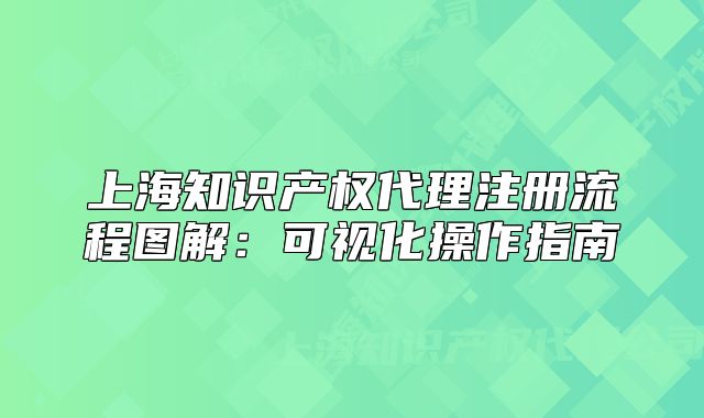 上海知識產(chǎn)權(quán)代理注冊流程圖解:可視化操作指南